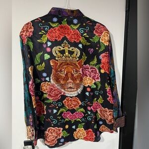 Robert graham Limited Edition 2xl Midnight Tiger NWT button down